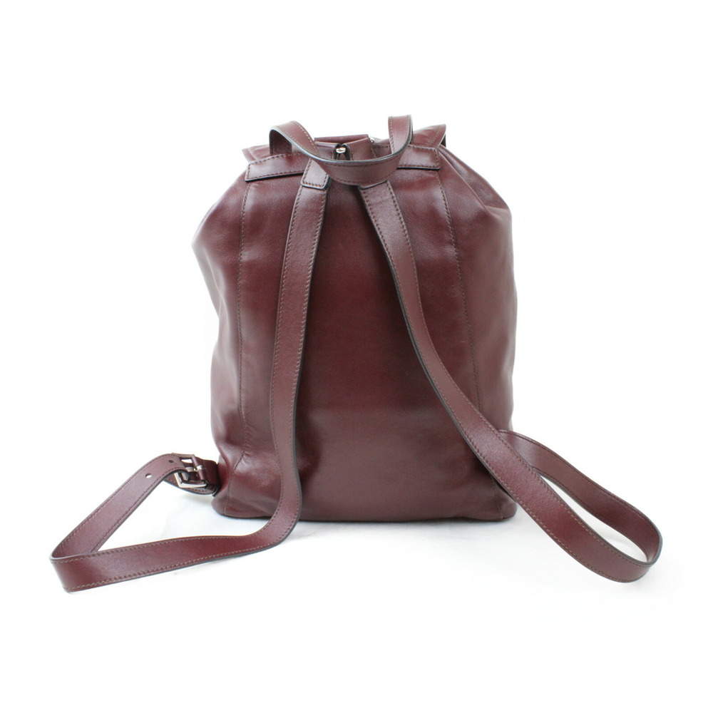 Prada Leather Convenient Backpack Backpack Red - Picture 4 of 7